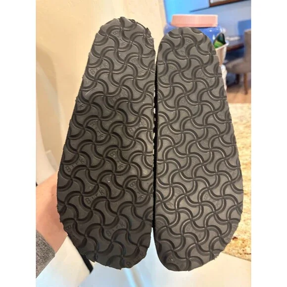 Birkenstock x Papillio Arizona Grooved sandals in a reflective leopard black 8.5 - Picture 6 of 6